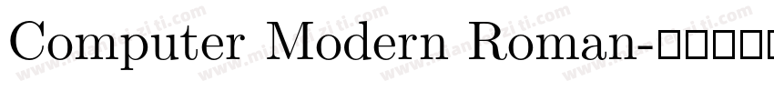 Computer Modern Roman字体转换